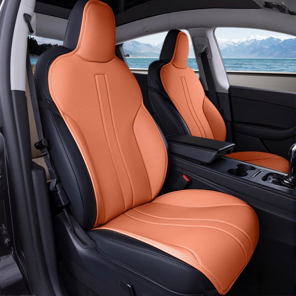 All Season Nappa Leather Seat Cover for Tesla Model 3/Y - Teskay
