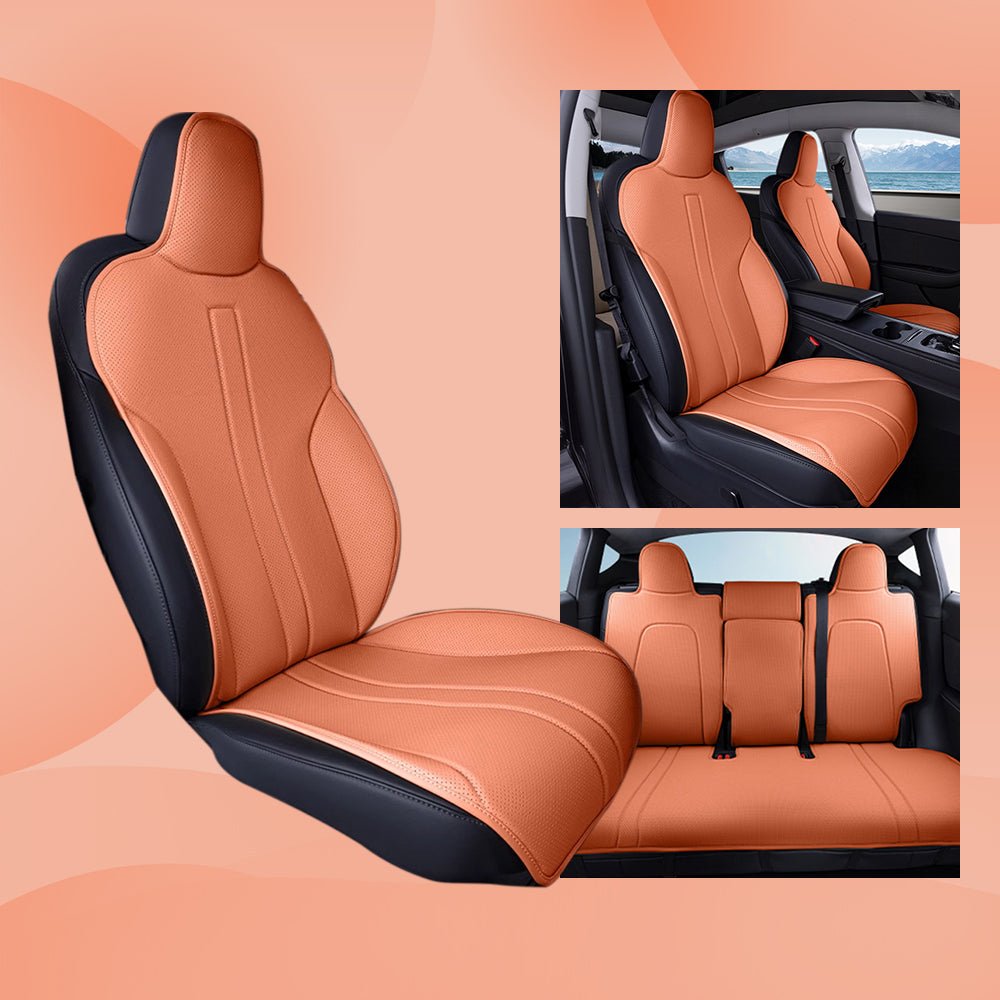 All Season Nappa Leather Seat Cover for Tesla Model 3/Y - Teskay