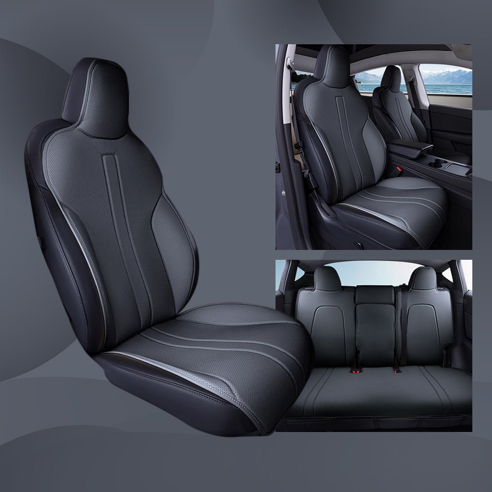 All Season Nappa Leather Seat Cover for Tesla Model 3/Y - Teskay