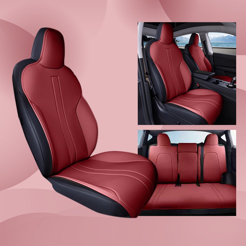 All Season Nappa Leather Seat Cover for Tesla Model 3/Y - Teskay