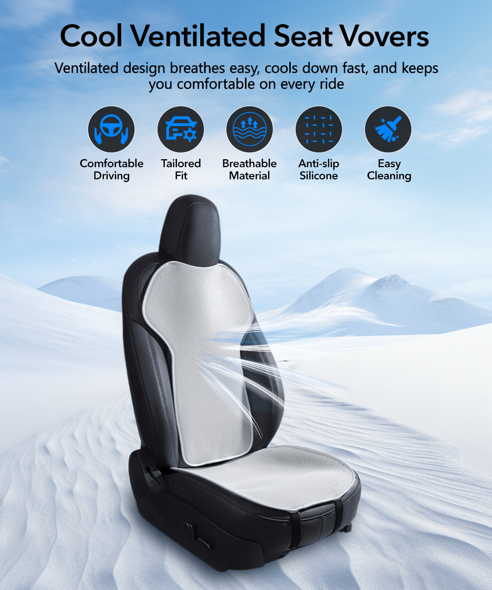 All Season Seat Ventilation Seat Covers for Model 3/Y - Teskay