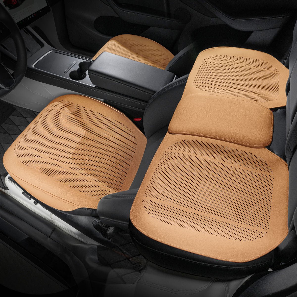 All-Wheather Nappa Leather Car Seat Covers for Tesla Model 3/Y/S/X - Teskay