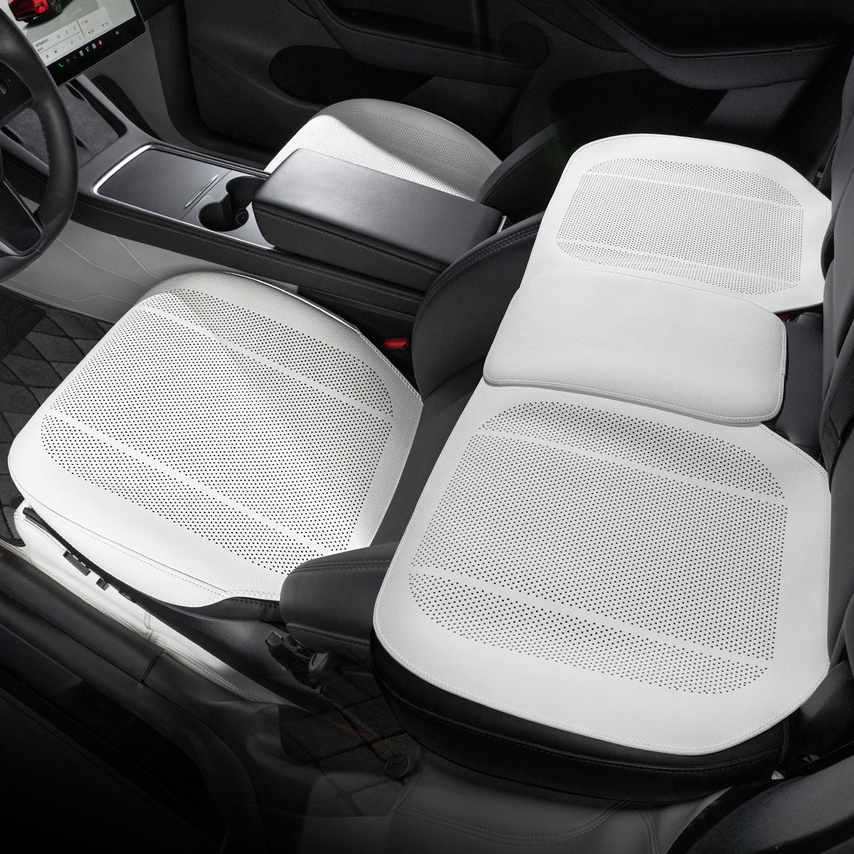 All-Wheather Nappa Leather Car Seat Covers for Tesla Model 3/Y/S/X - Teskay