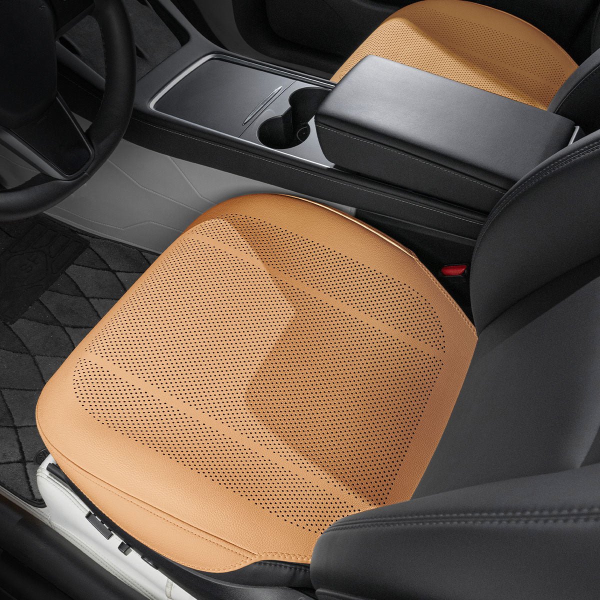 All-Wheather Nappa Leather Car Seat Covers for Tesla Model 3/Y/S/X - Teskay