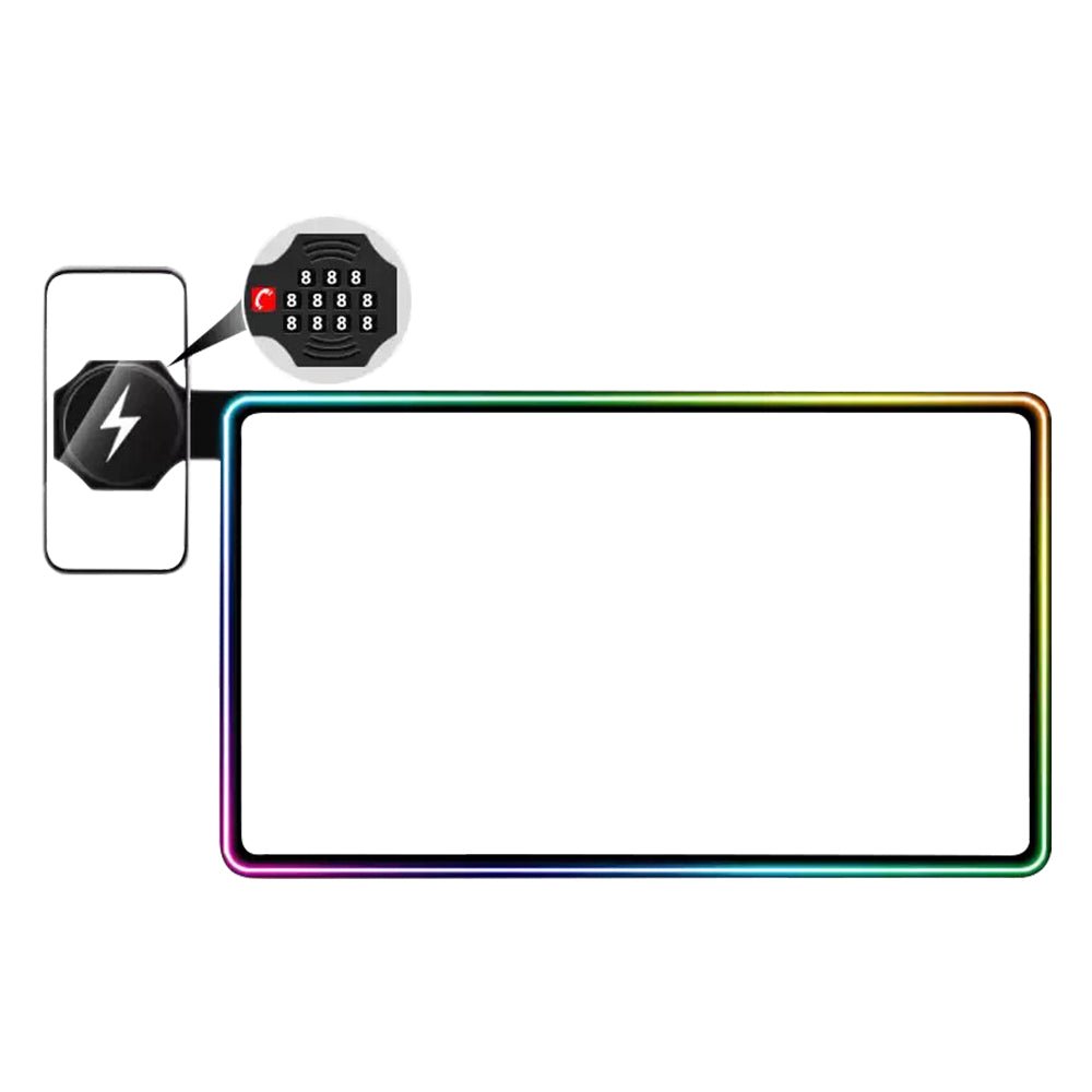 Model 3/Y Music-Synced RGB Ambient Lighting With Wireless Charging Phone Mount