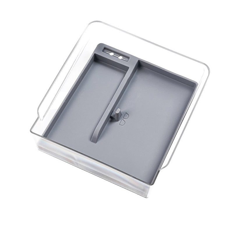 Armrest Storage Box for Model 3 Highland & New Model Y Transparent box + gray mat