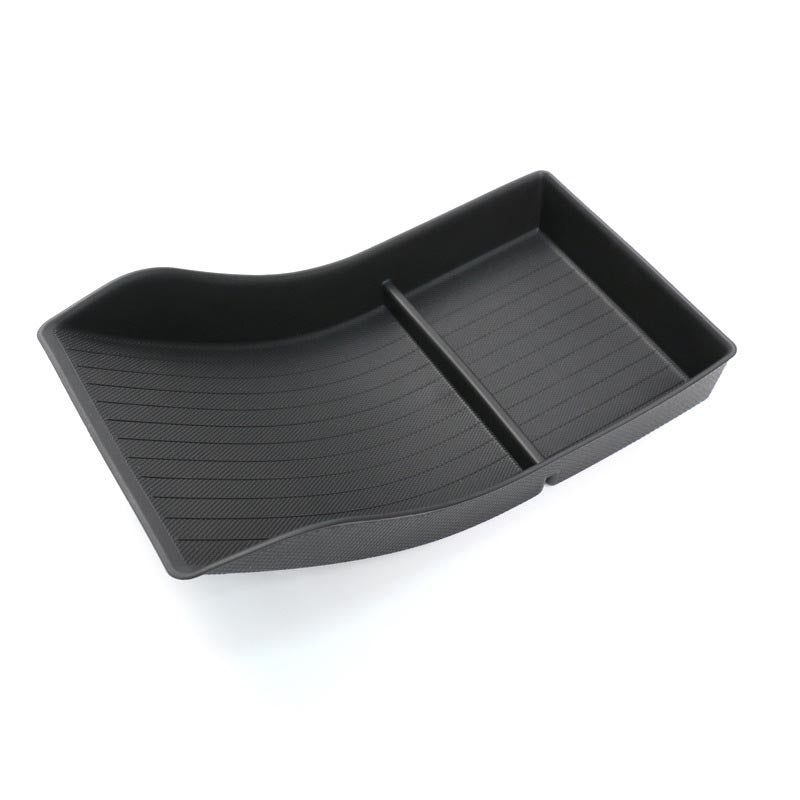 Armrest storage box（TPE）for Tesla Model 3/Y Armrest Lower Storage Box - Black