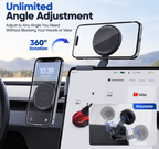 Magnetic Phone Mount for Tesla – 360° Adjustable Screen-Mounted Holder