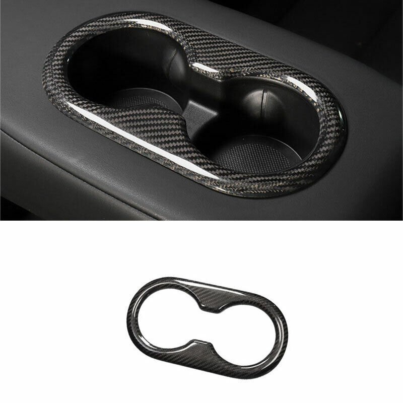 Carbon Fiber Backseat Cup Holder for Tesla Model 3/Y  - Teskay