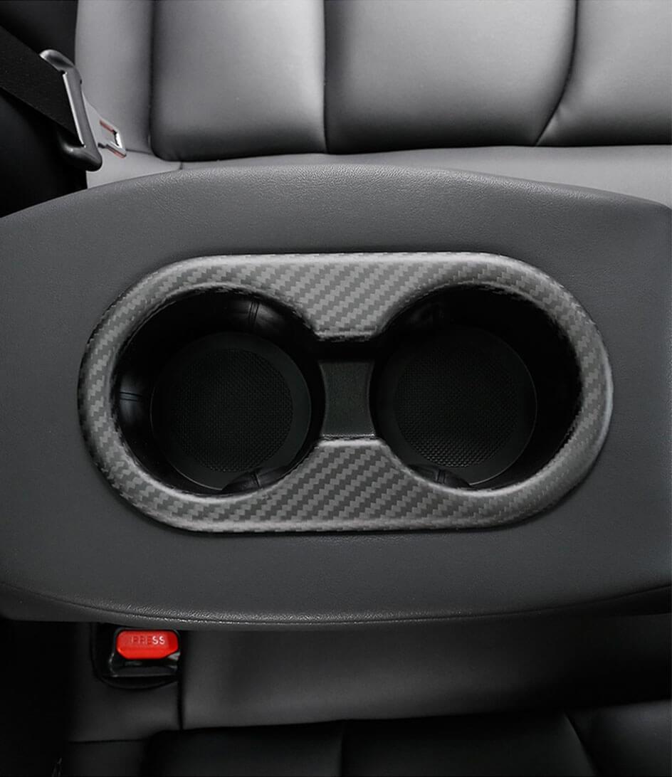 Carbon Fiber Backseat Cup Holder for Tesla Model 3/Y  - Teskay