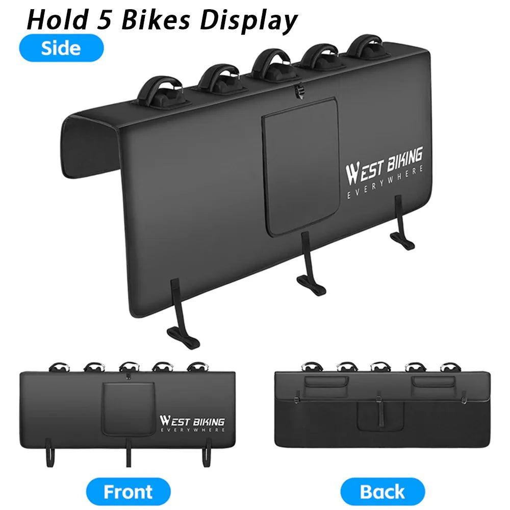 Bike Tailgate Pad for Cybertruck | Protective Shield with Tool Pockets - Teskay10