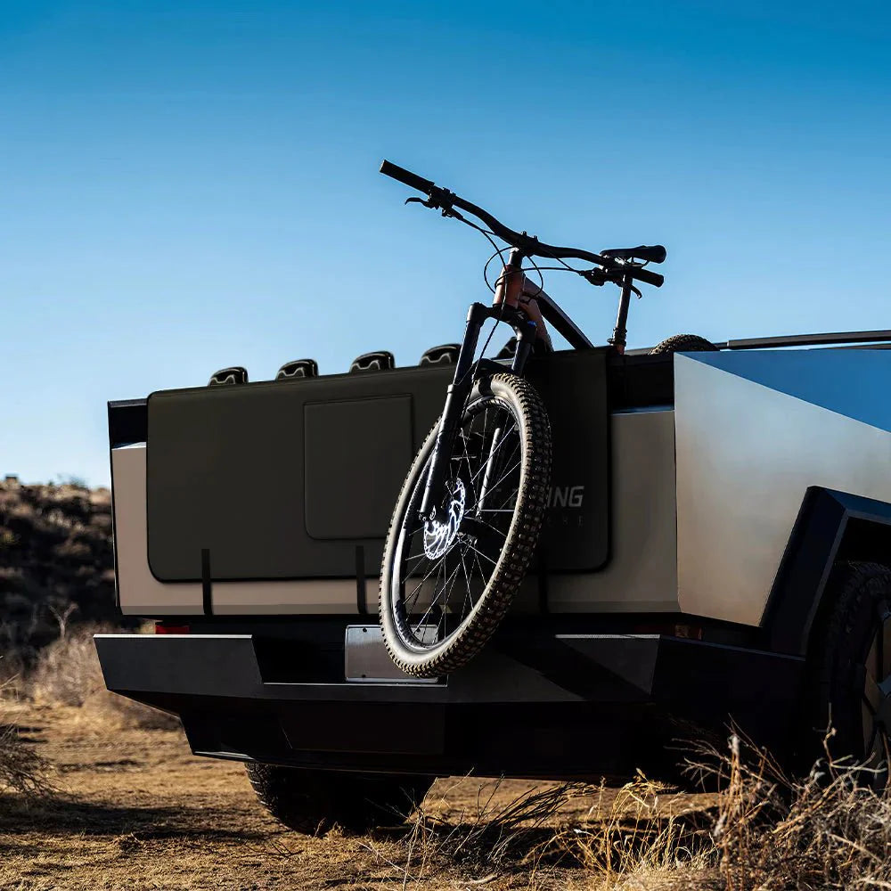 Bike Tailgate Pad for Cybertruck | Protective Shield with Tool Pockets - Teskay3
