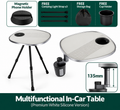 360° Rotating Floating Tray Table for Tesla Model 3/Y/S/X White food-grade silicone