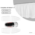 Retractable Ice Silk Side Window Sunshade Curtains for Tesla Model 3 & Y White Front & Rear Windows（4 PCS）