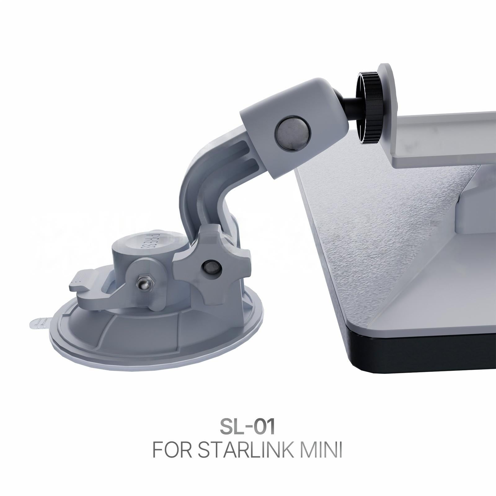Car Roof/Window Suction Cup Mount Bracket for Starlink Mini - Teskay