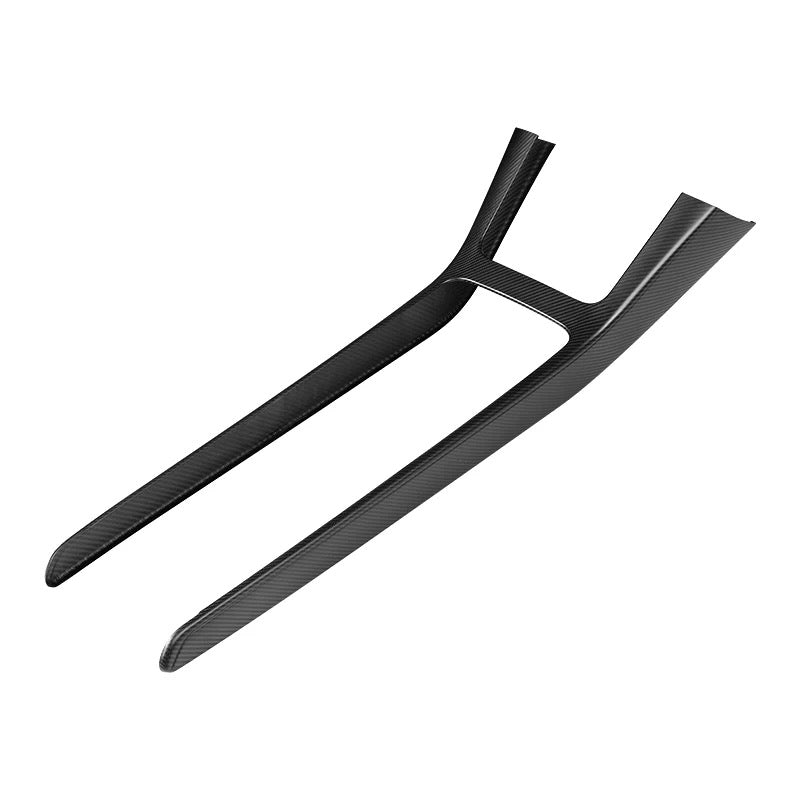 Real Dry Carbon Fiber Center Console Trim Panel for Tesla Model Y 2021-2024 - Teskay
