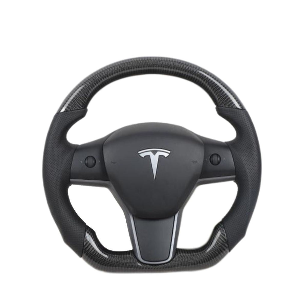 Carbon Fiber Sport Steering Wheel for Tesla Model 3 / Y - Teskay