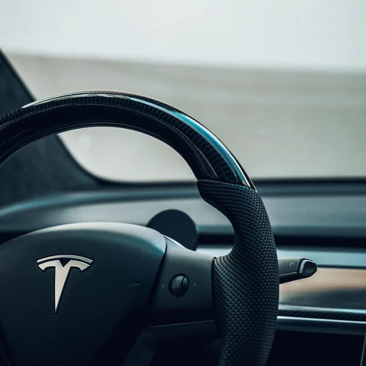 Carbon Fiber Sport Steering Wheel for Tesla Model 3 / Y - Teskay