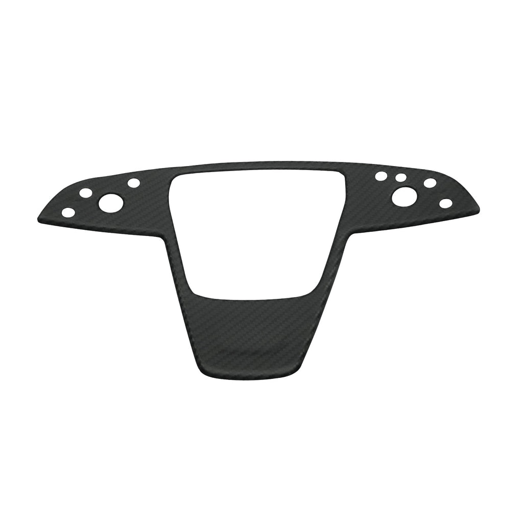 Carbon Fiber Steering Wheel Trim Panel Cover for Model S/X 2021+ - Teskay
