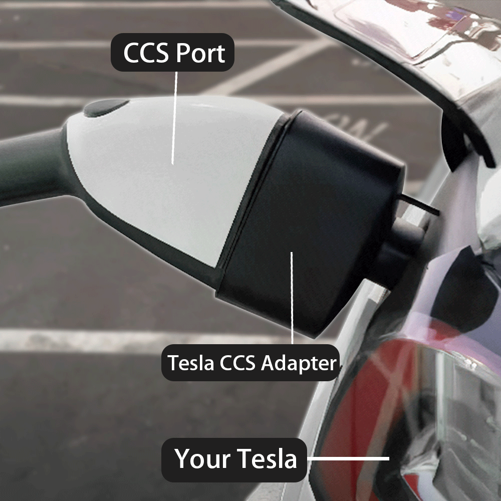 CCS1 & J1772 2-in-1 Charging Adapter for Tesla - Teskay
