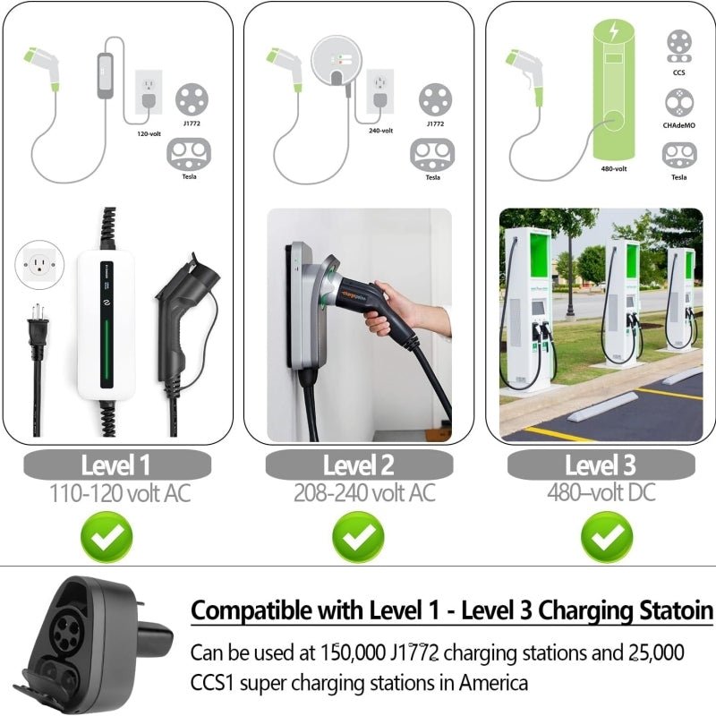 CCS1 & J1772 2-in-1 Charging Adapter for Tesla - Teskay