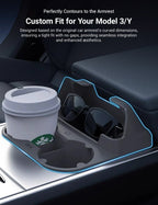 Center Console Cup Holder With Storage Organize for Model 3/Y