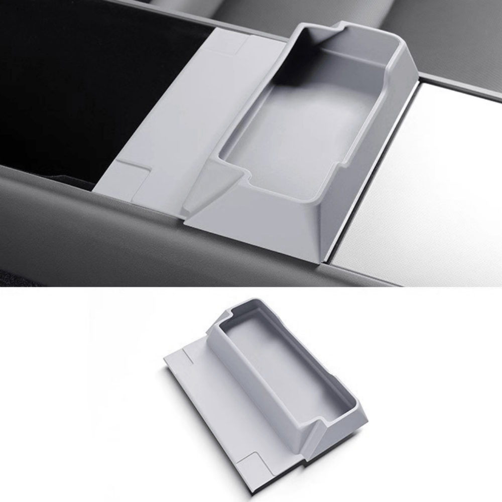 Center Console Glasses Tray for Tesla Model Y Juniper & Model 3 Highland Grey