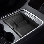 Center Console Tray for Tesla Model 3 & Model Y ABS with Flocking Lining