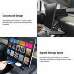 Center Console Organizer Under Screen Storage for Tesla Model 3 & Model Y
