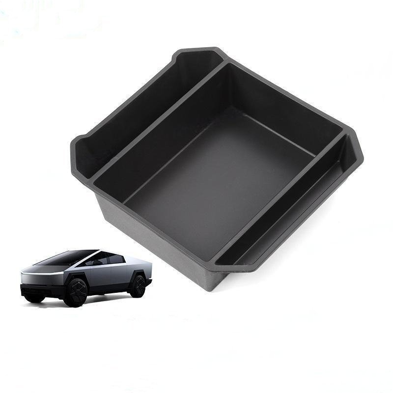 Cybertruck Armrest Organizer with Charging Ports & Storage Dividers - Teskay