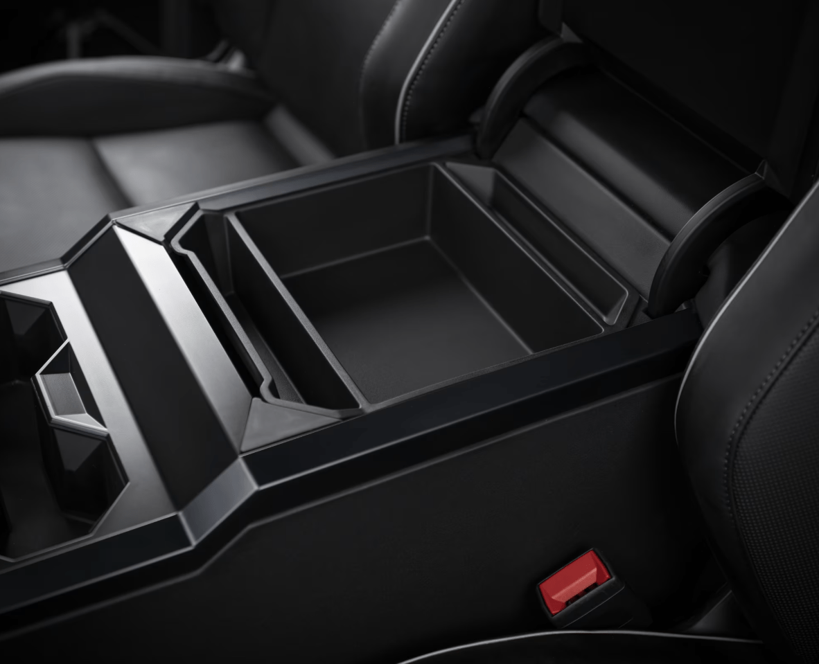 Cybertruck Armrest Organizer with Charging Ports & Storage Dividers - Teskay2