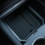Center Console Tray for Tesla Model 3 & Model Y Model 3 Highland 2024-ON & Model Y Juniper 2025.3-ON ABS with Rubber Pad