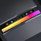 Center Console USB Hub with Ambient Lighting for Model 3 Highland/New Model Y Style 2 (USB-C & Lightning Pull-Out Cable TYPE-C USB)