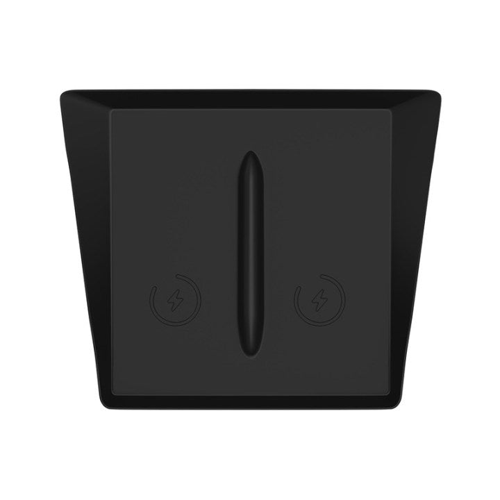 Center Console Wireless Charging Pad with Side Pockets For Tesla Model 3 Highland & Model Y Juniper - Teskay