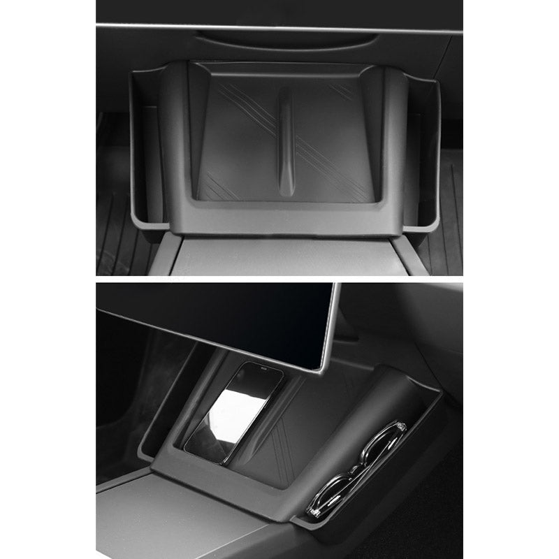 Center Console Wireless Charging Pad with Side Pockets For Tesla Model 3 Highland & Model Y Juniper - Teskay