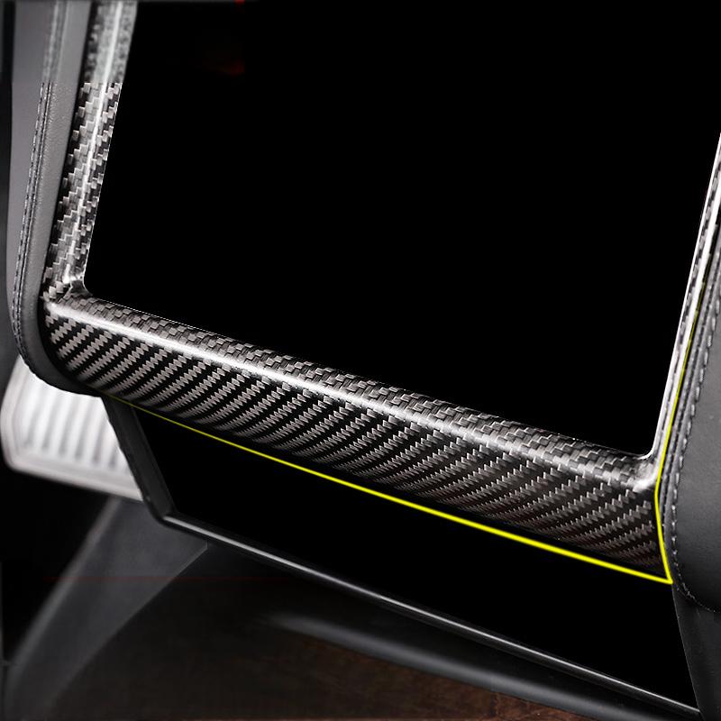 Center Display Frame Dry Carbon Fiber Overlay for Tesla Model S/X 2014-2020 - Teskay