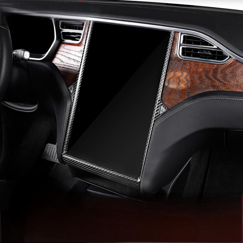 Center Display Frame Dry Carbon Fiber Overlay for Tesla Model S/X 2014-2020 - Teskay