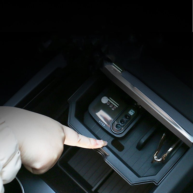 Center Front Storage Box Double-Layered for Tesla Model 3 Highland & New Model Y