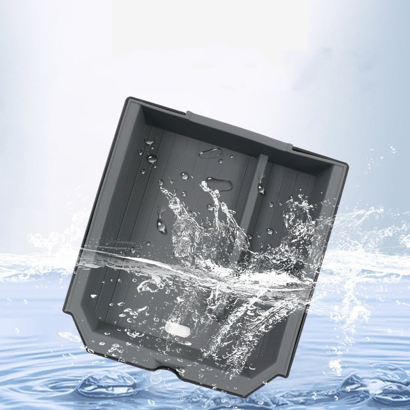 Center Front Storage Box Double-Layered for Tesla Model 3 Highland & New Model Y