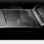 Center Panel Storage Box Dry Carbon Fiber Overlay for Tesla Model S/X 2021+ - Teskay
