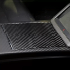 Center Panel Storage Box Dry Carbon Fiber Overlay for Tesla Model S/X 2021+ - Teskay