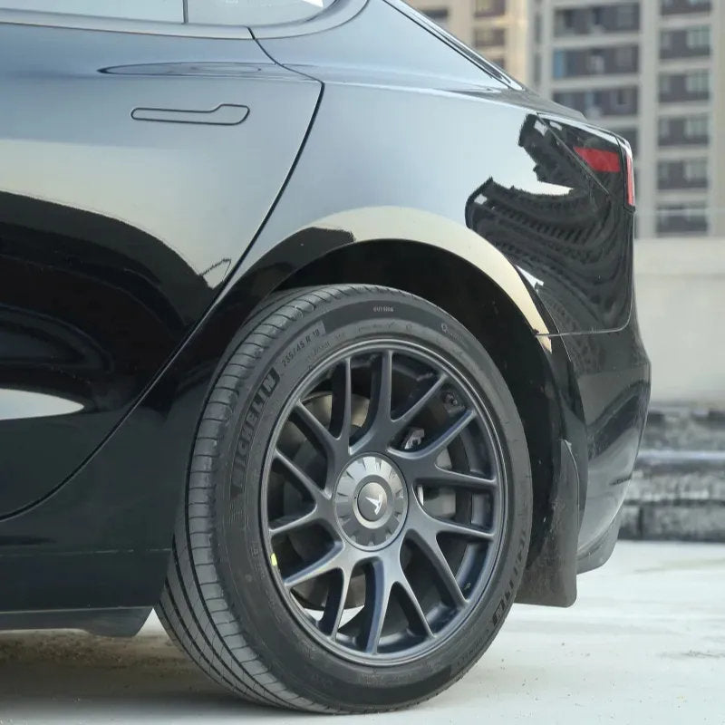 Tesla Model 3 2024 Wheel Center Caps - 18/19 inch ABS Hub Caps - Full Coverage Protection & Easy Snap-On Installation-1