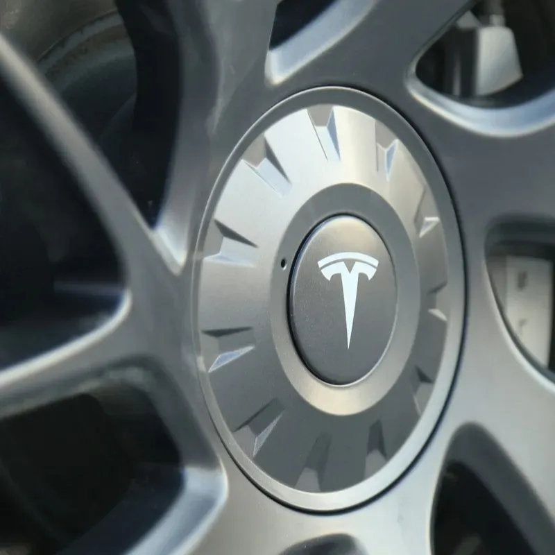 Tesla Model 3 2024 Wheel Center Caps - 18/19 inch ABS Hub Caps - Full Coverage Protection & Easy Snap-On Installation-2