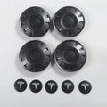 Tesla Model 3 Highland Wheel Center Caps - 18/19 inch ABS Hub Caps - Full Coverage Protection & Easy Snap-On Installation Gray