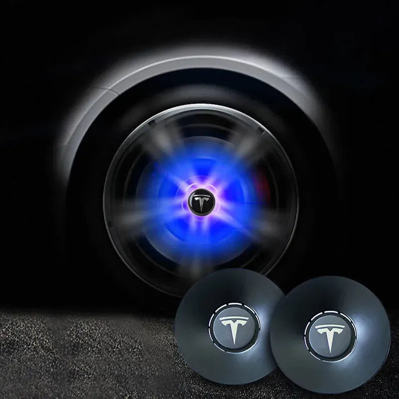 Tesla Model Y Center Caps - LED Floating Magnetic Levitation Hub Caps for 20" Wheels | 4pcs Set