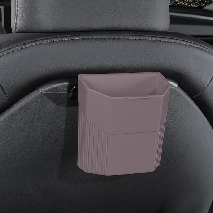 Central Screen/Seat/Dash Trash Can for Tesla Model 3/Y For Model 3 (2024-ON) & Model Y (2025.3-ON) Seat Back Tea Amber Brown