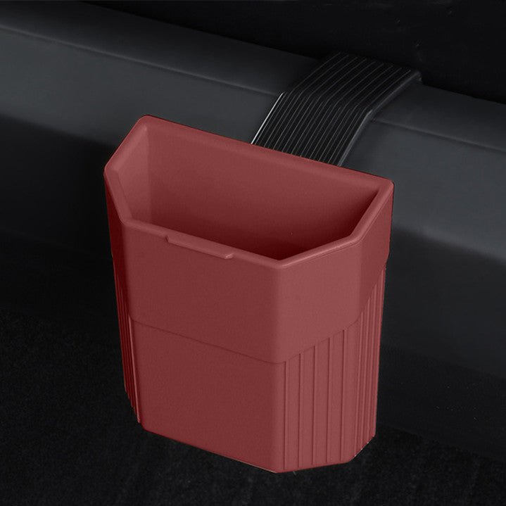 Central Screen/Seat/Dash Trash Can for Tesla Model 3/Y For Model 3 (2024-ON) & Model Y (2025.3-ON) Dashboard Wine Red