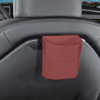 Central Screen/Seat/Dash Trash Can for Tesla Model 3/Y For Model 3 (2024-ON) & Model Y (2025.3-ON) Seat Back Wine Red