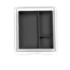 Centre Front Storage Box for Tesla Model 3 Highland & New Model Y Transparent box + black mat