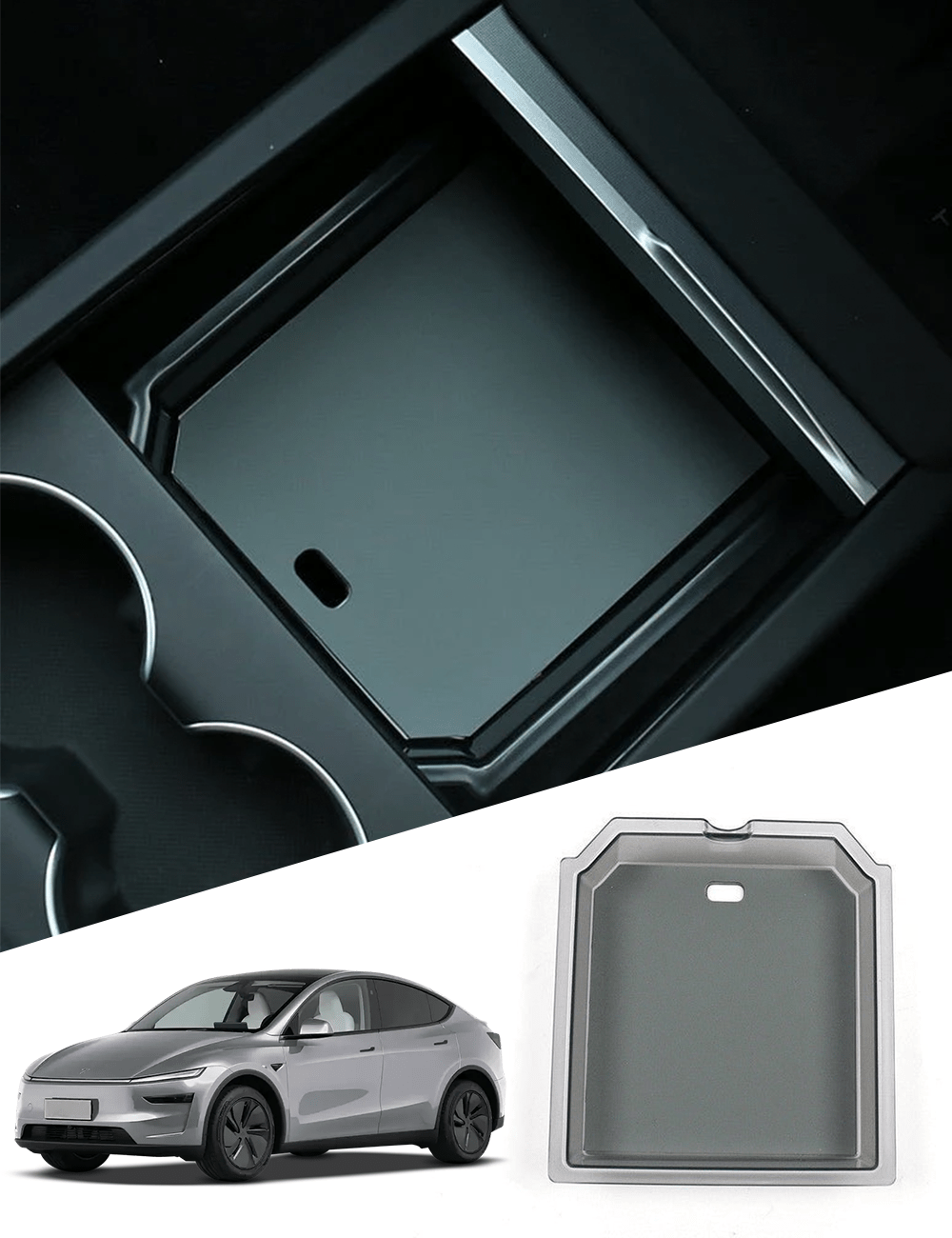 Console & Armrest Triple Storage Pack for Model Y Juniper & Model 3 Highland